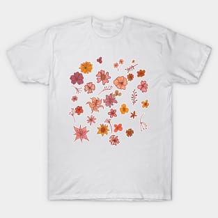 Cute Flower Pattern T-Shirt